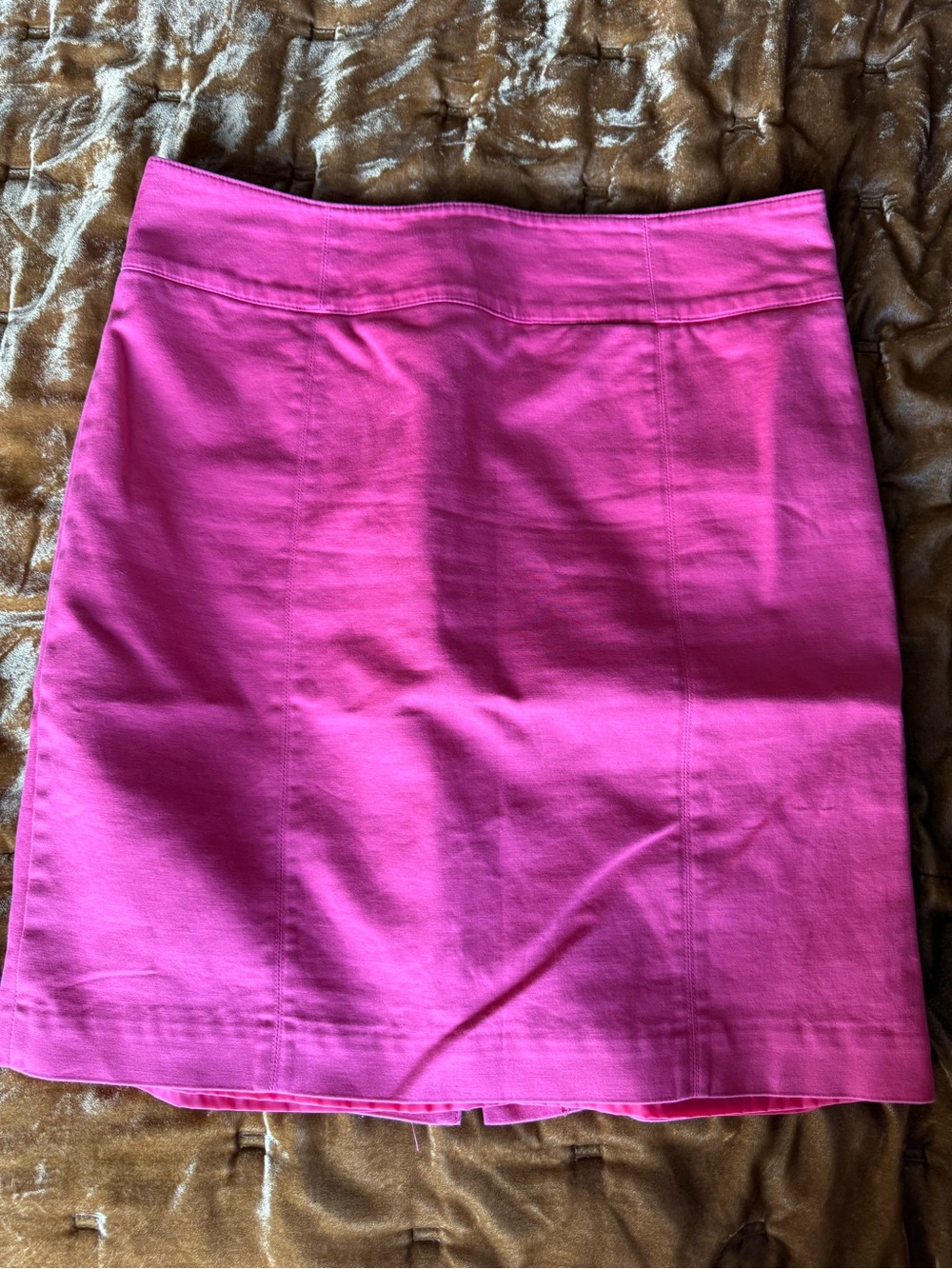 Orange coral Women's Straight Skirt